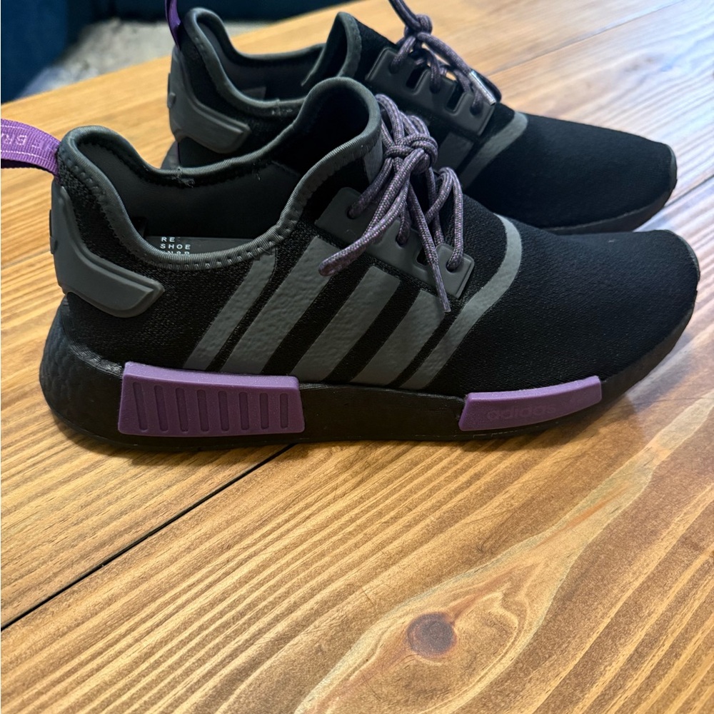 Black and Purple Adidas NMD